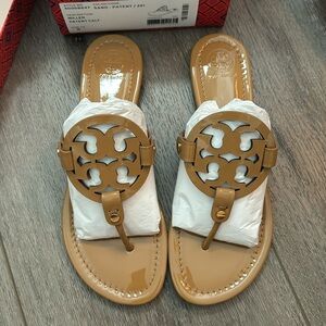 Tory Burch Miller Patent Calf (Sand)